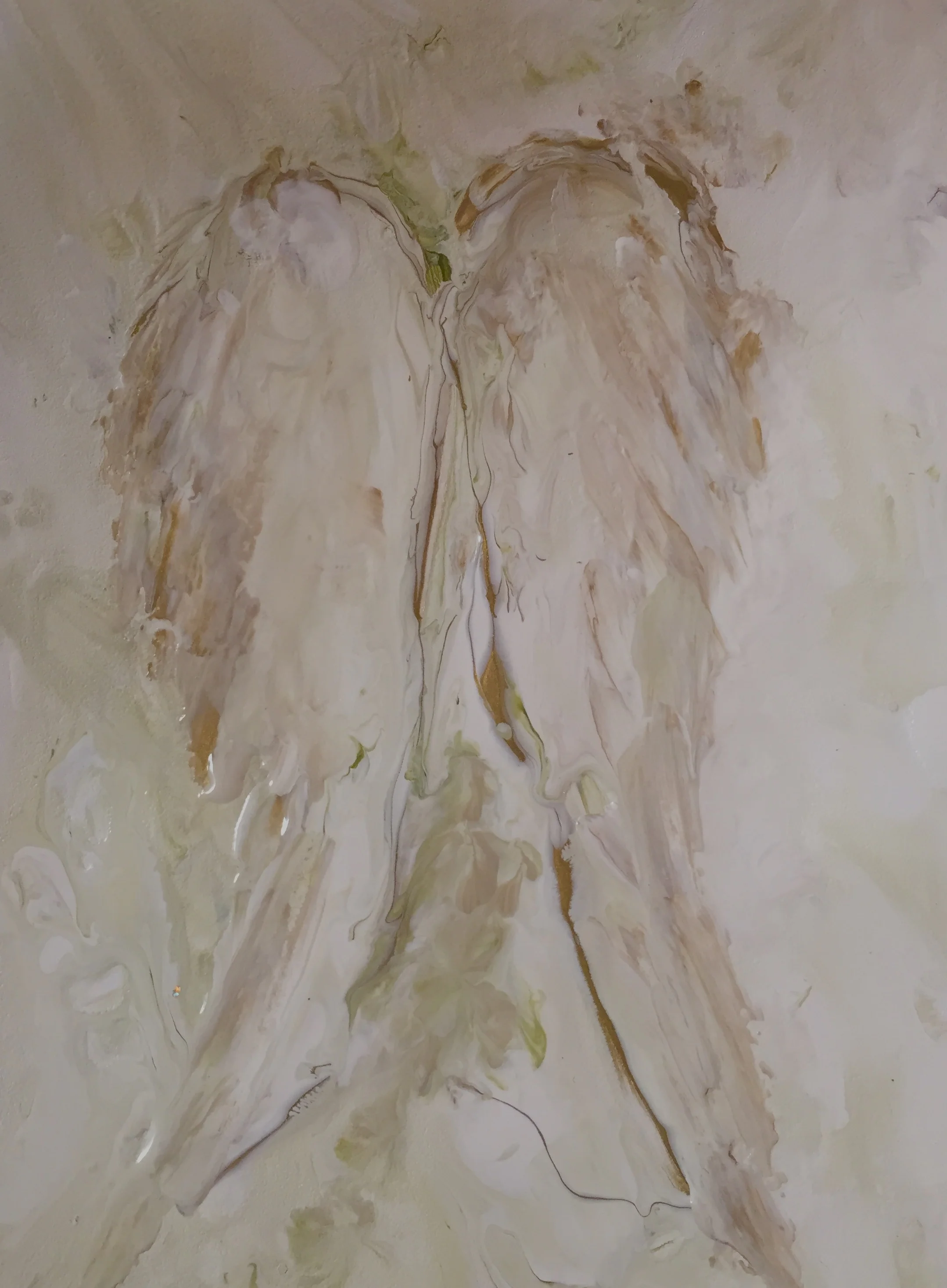 Cloud Angel 8" x 10" acrylic on paper sold