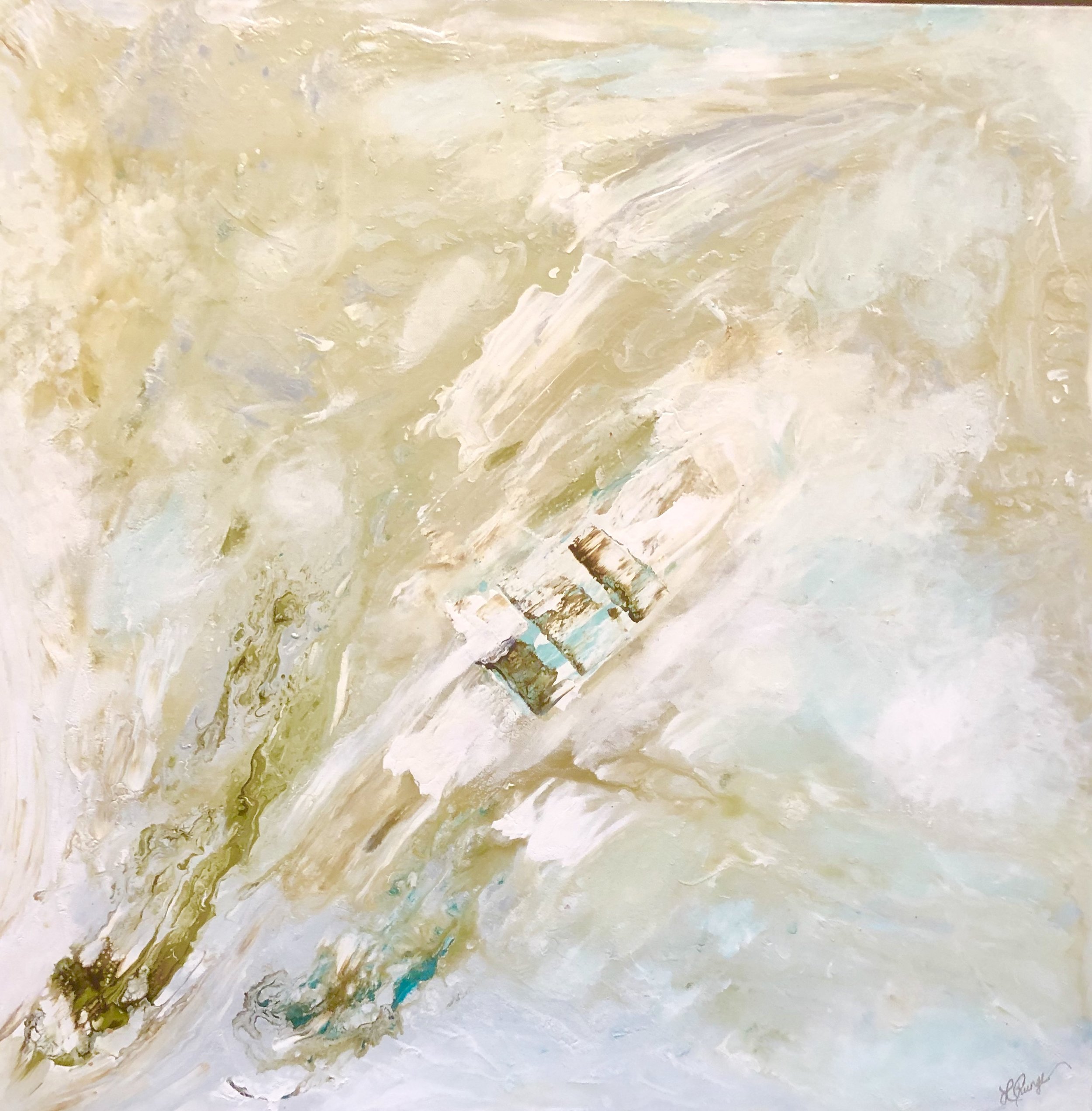 Beach Stroll 36” x 36” x 1.5” acrylic on canvas $1,100 Available