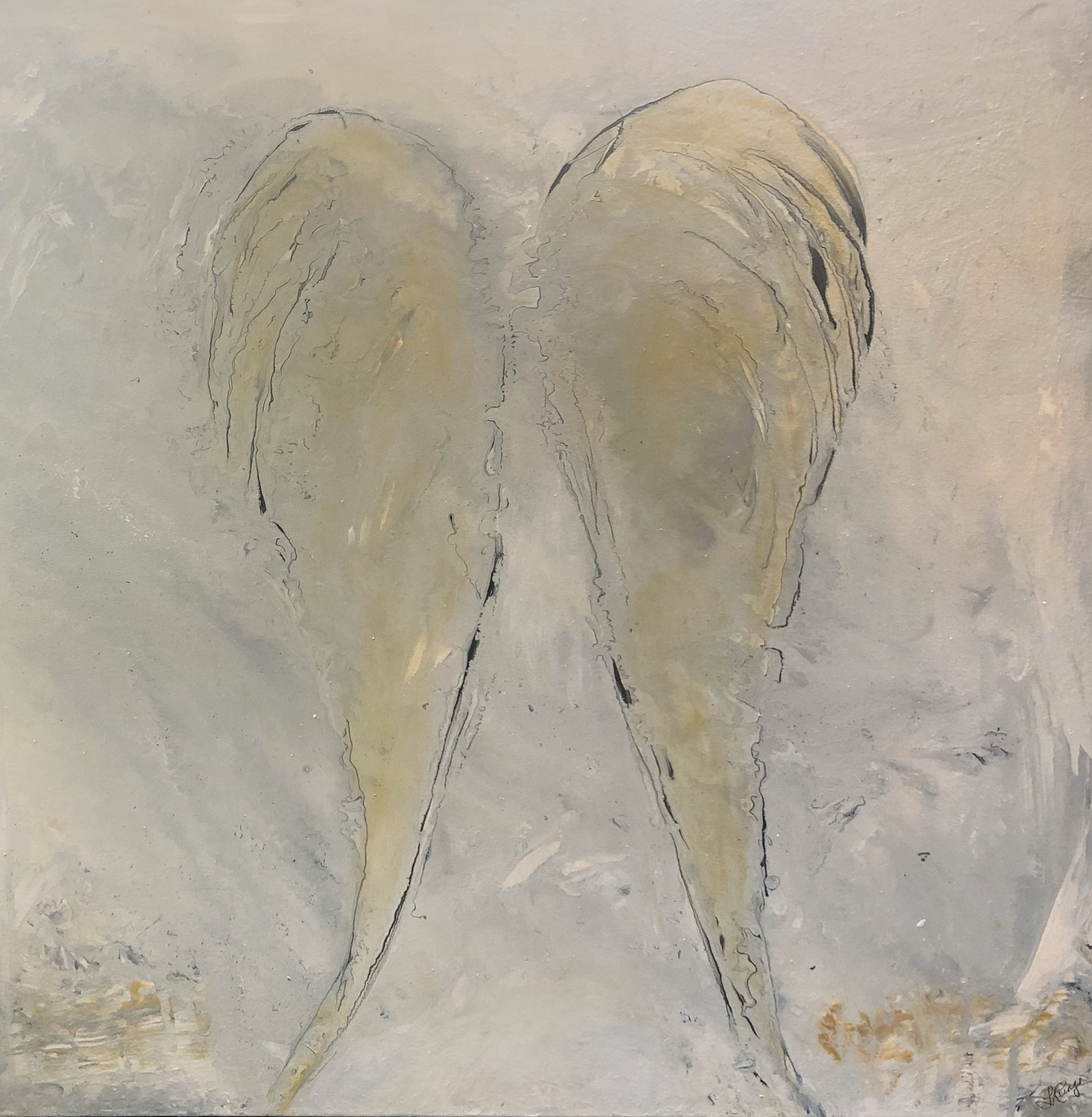 Angel Whisper 36” x 36” x 1.5” acrylic on canvas $1,100 Available