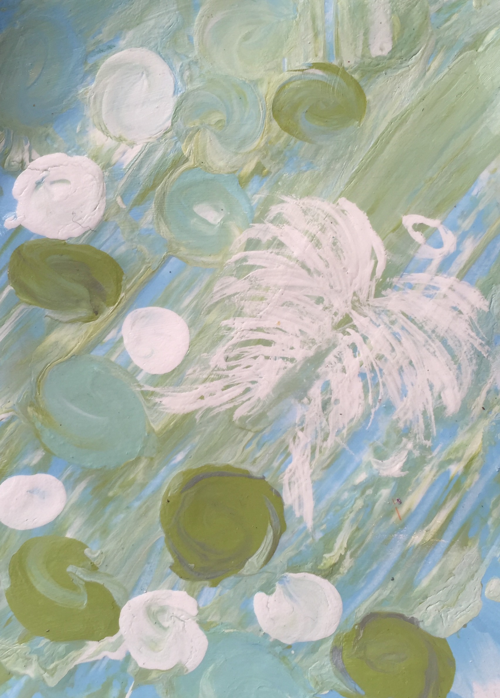 Skipping Through Spring 24” x 18” acrylic on paper Sold