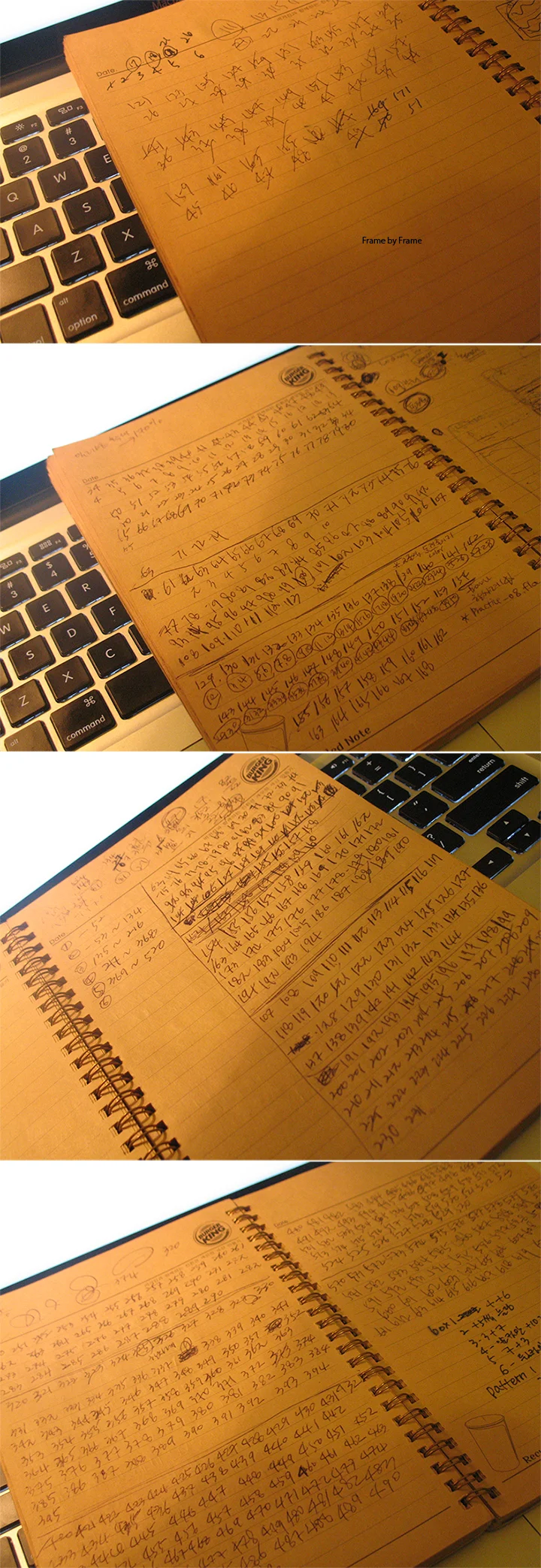 Recording Numbers on Papers (2012)