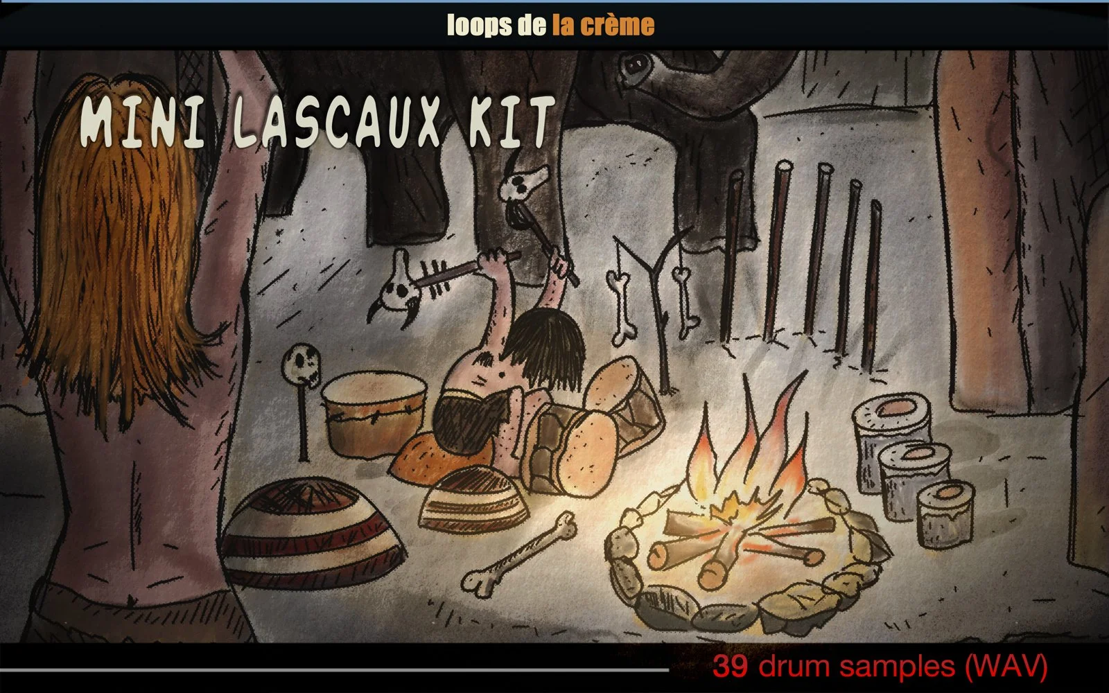 mini LASCAUX KIT - prehistoric drums