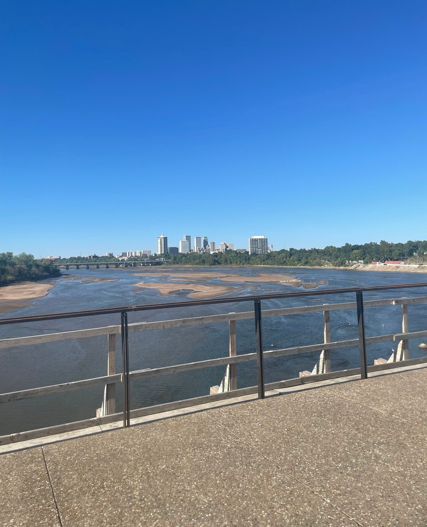 WDesigner @BlakeCottey had an opportunity last week to check out the progress being made on the new &quot;Williams Crossing&quot; pedestrian bridge over the Arkansas River. Our thanks to the @Cityoftulsa and the Sales Tax Overview Committee, along wi