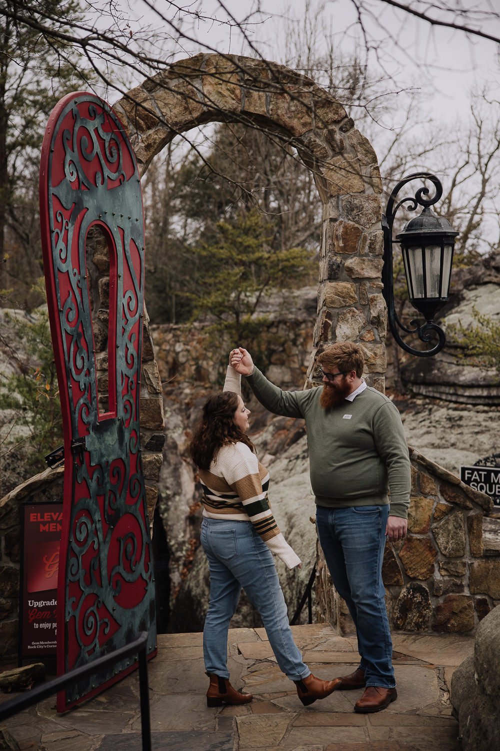 Rock City Engagement Session Chattanooga Wedding Photographer