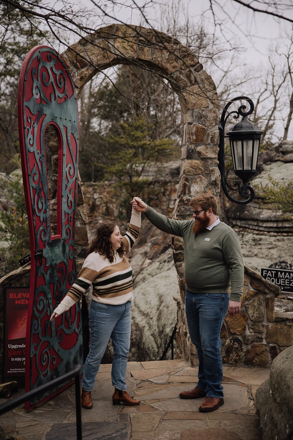 Rock City Engagement Session Chattanooga Wedding Photographer