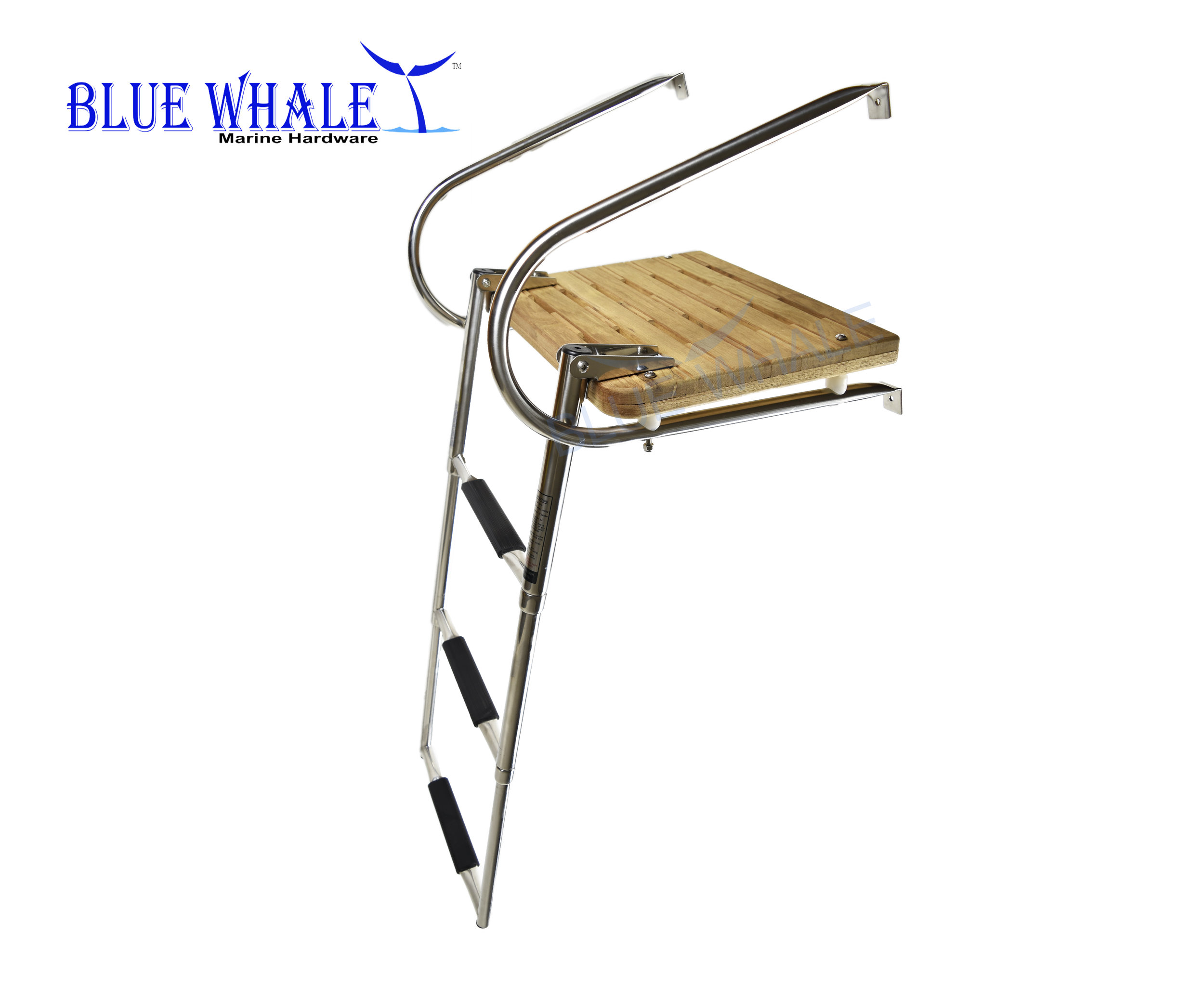 Buy marine ladder folding boat ladder portable marine ladder — Blue