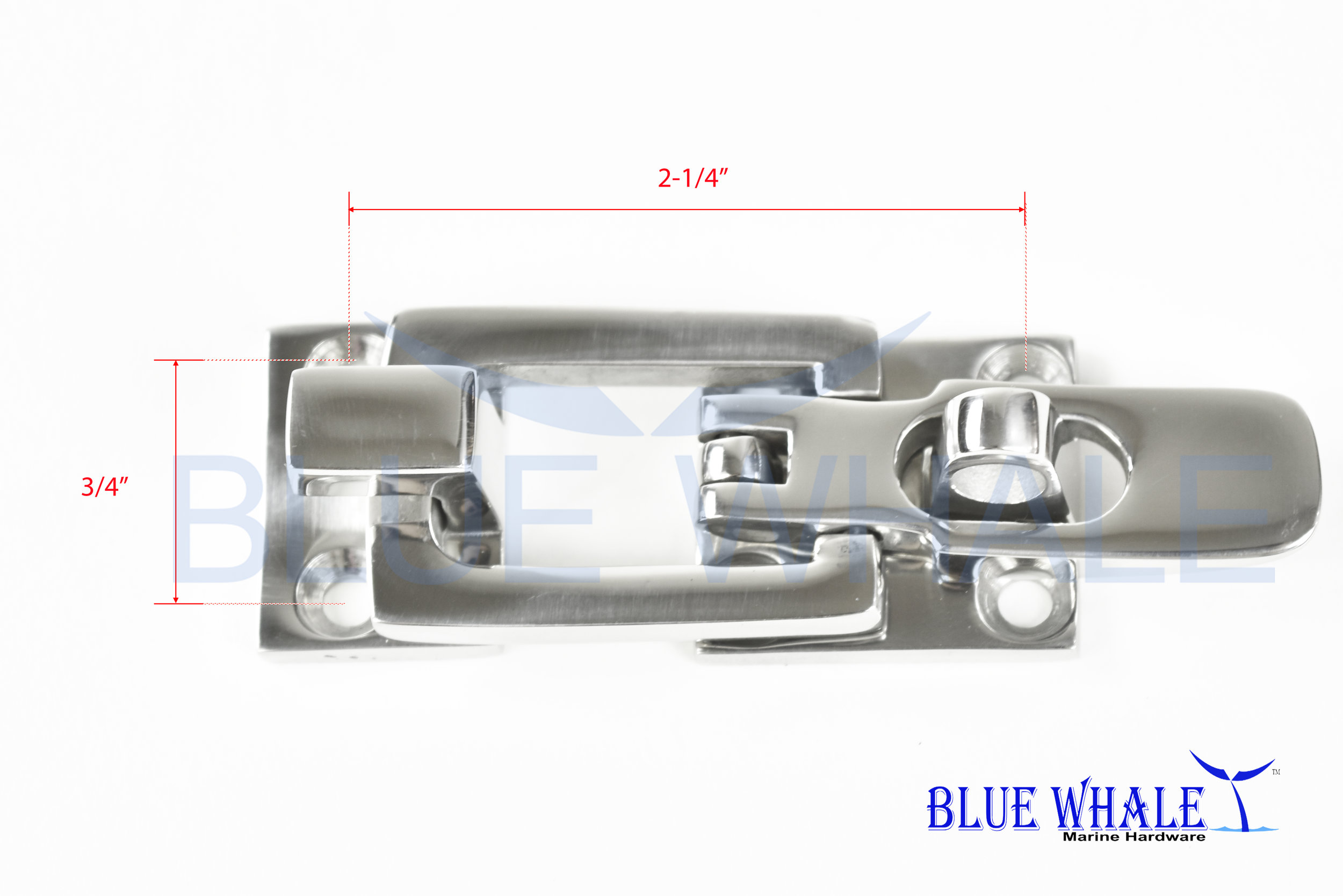 Blue Whale Marine 316 Elbow Cabinet Latch Grade Stainless