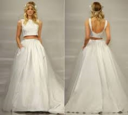 Crop Top Bridal| Theia Bridal 