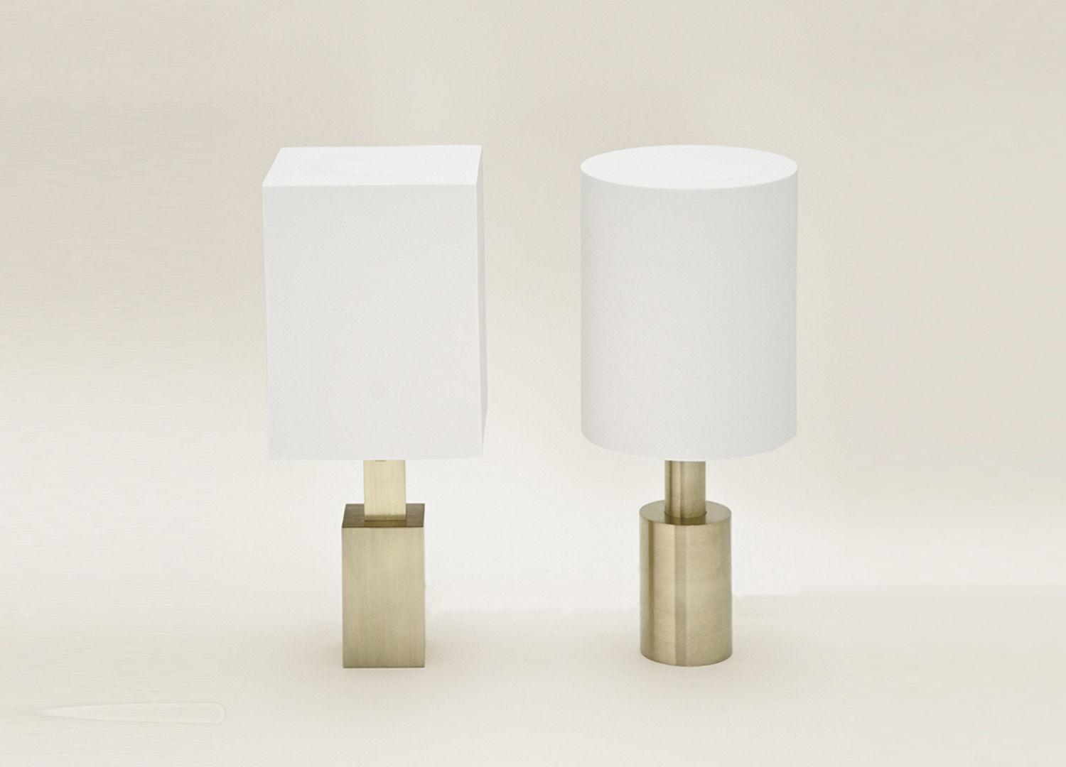 Brass &amp; Porcelain Table Lamps