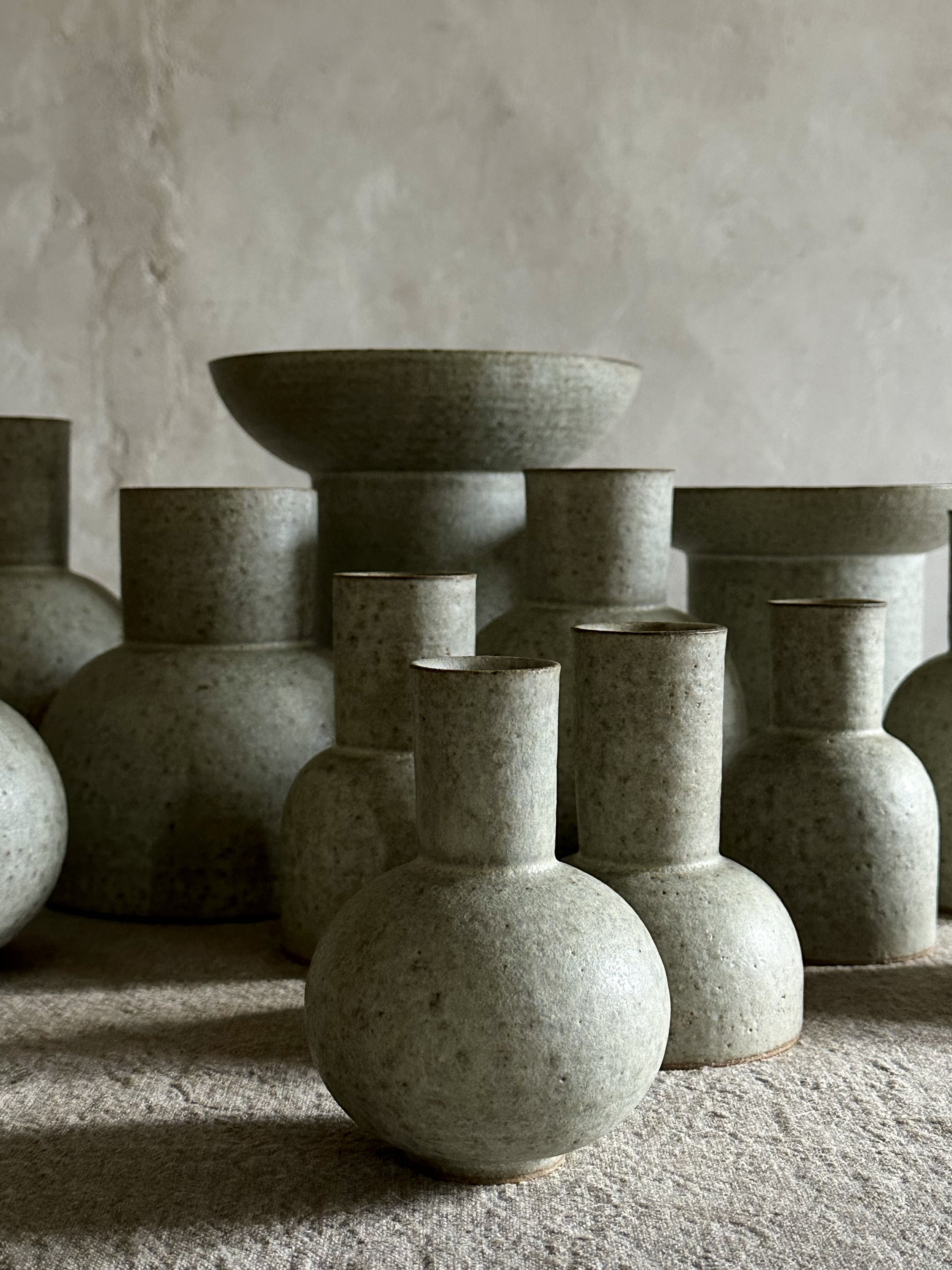 alissa coe studio-stoneware shapes vases-green.jpg