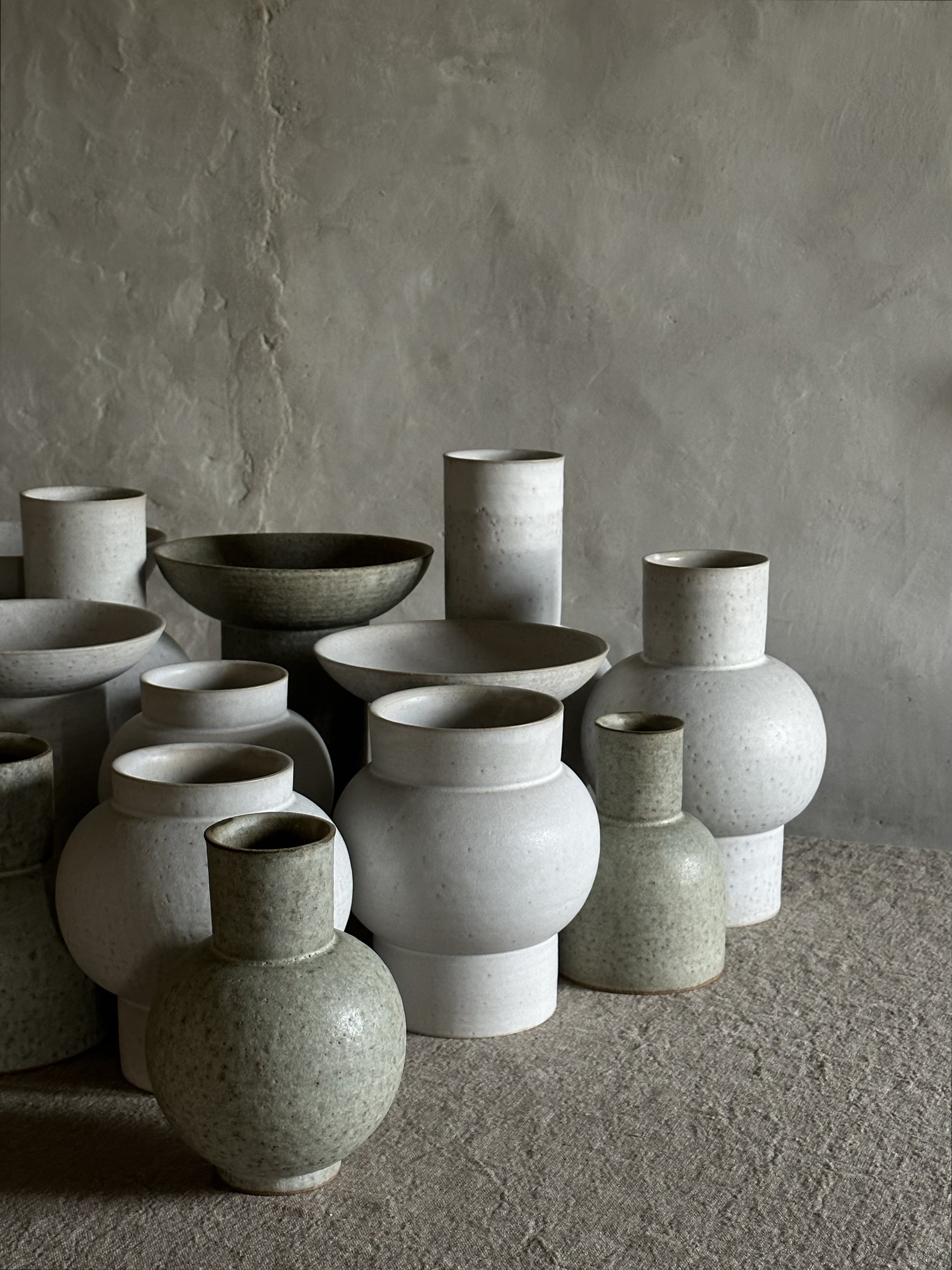 alissa coe studio-stoneware shapes vases