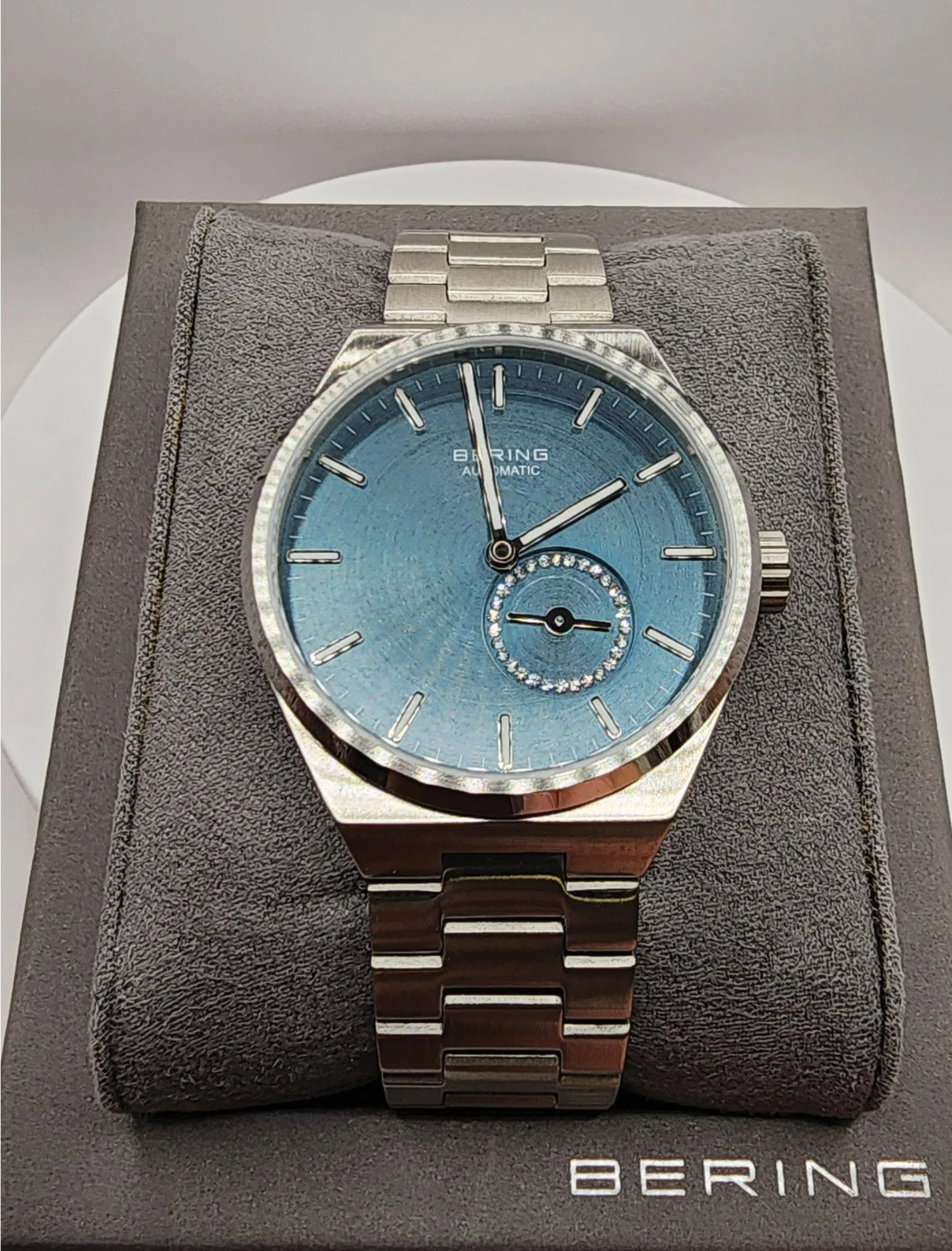 Bering Silver and Blue Women\'s Watch LADIES BLUE STAINLESS STEEL BERING WATCH - Howard main image 3