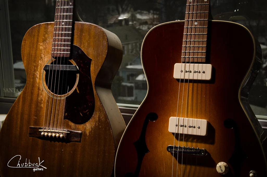 A Pair Of 1962 Guild M S Well Sort Of Chubbuck Guitars Making Repairing Guitars In A Old Building Just North Of Boston Mass A Pair Of 1962 Guild M S Well Sort Of Chubbuck Guitars Making Repairing Guitars In A Old Building Just North Of Boston Mass