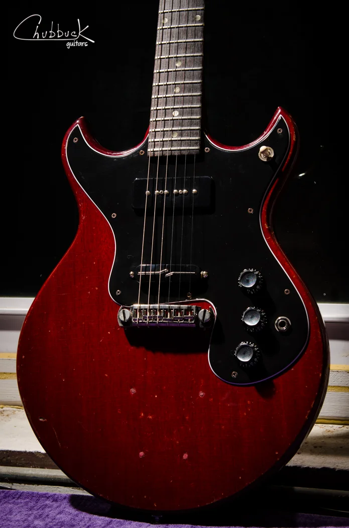 1964 Gibson Melody Maker custom pickguard with Lindy Fralin pickups — Chubbuck Guitars