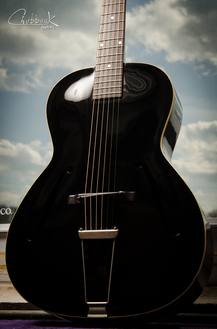 1930’s Gibson L-30 :: complete strip and refinish, back brace repairs, new frets and new bone nut.&nbsp; This guitar has been in the client’s family since before World War II and was previously refinished in the 1970’s.