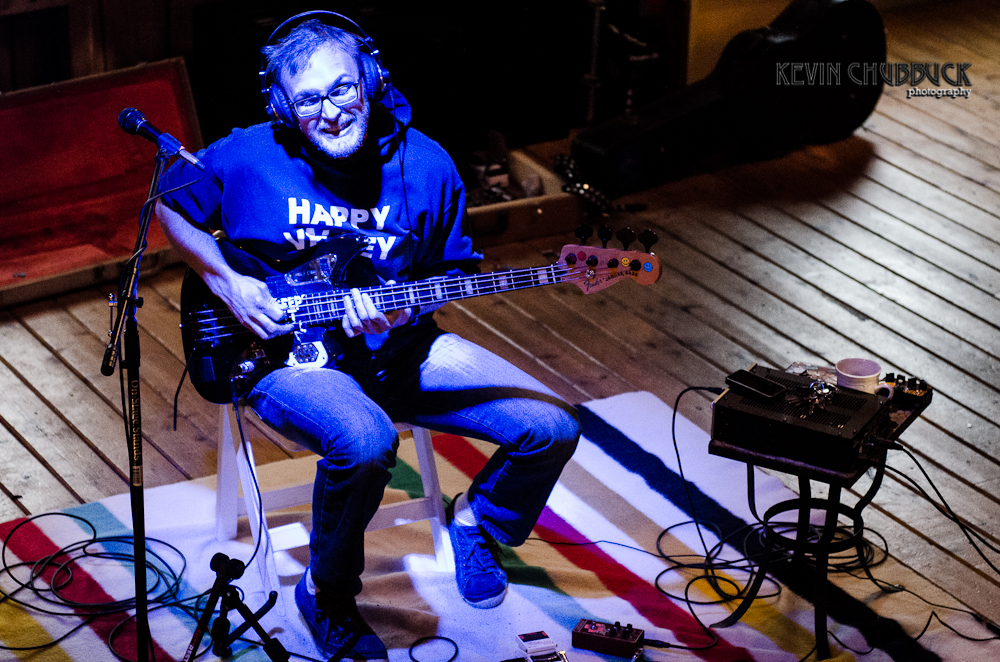 Chuck keepin’ it real on his Fender Jaguar bass