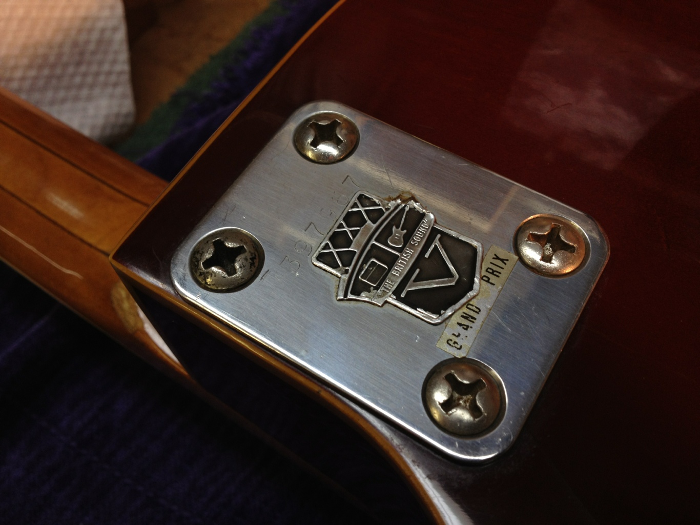 Bolt on neck. “The Brittish sound”