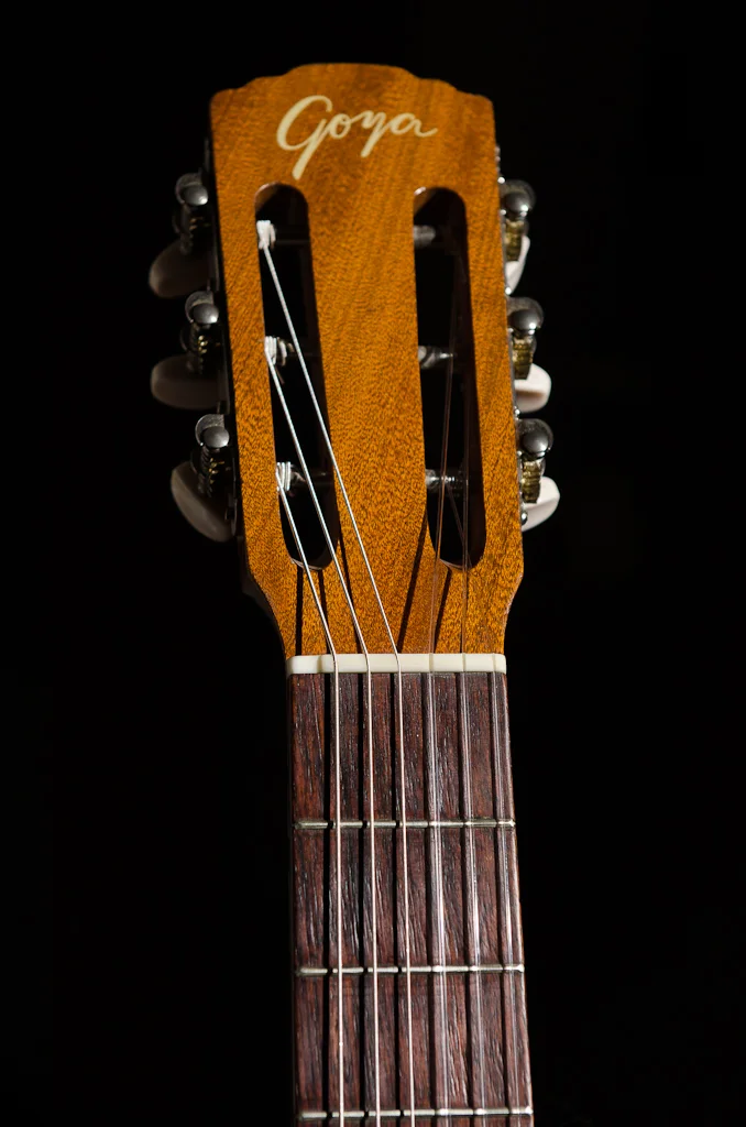 New bone nut with 1 – 3/4″ string spacing on a 2″ neck