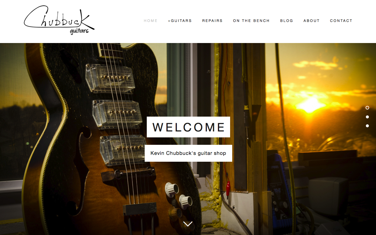New 2014 Chubbuck Guitars website!!!