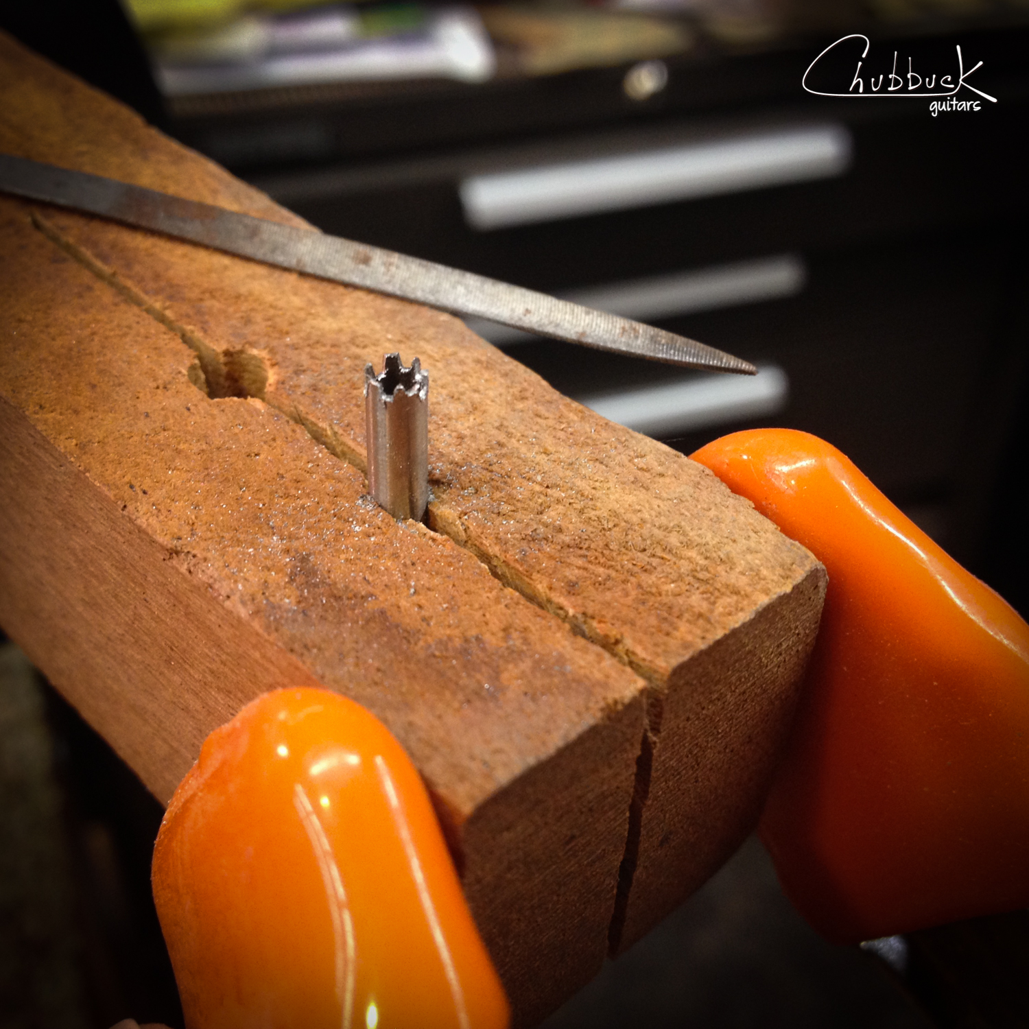 The extractors are made from stainless steel tubing sized to fit over the screw with teeth cut into the end. I sourced the tubing from McMaster-Carr .