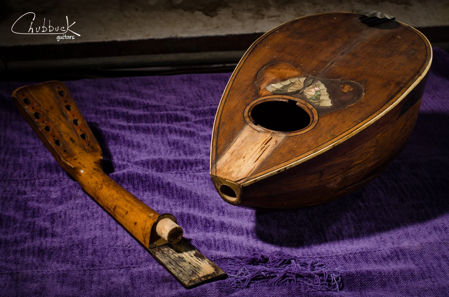 Loose neck joint :: Lyon & Healy bowl back mandolin