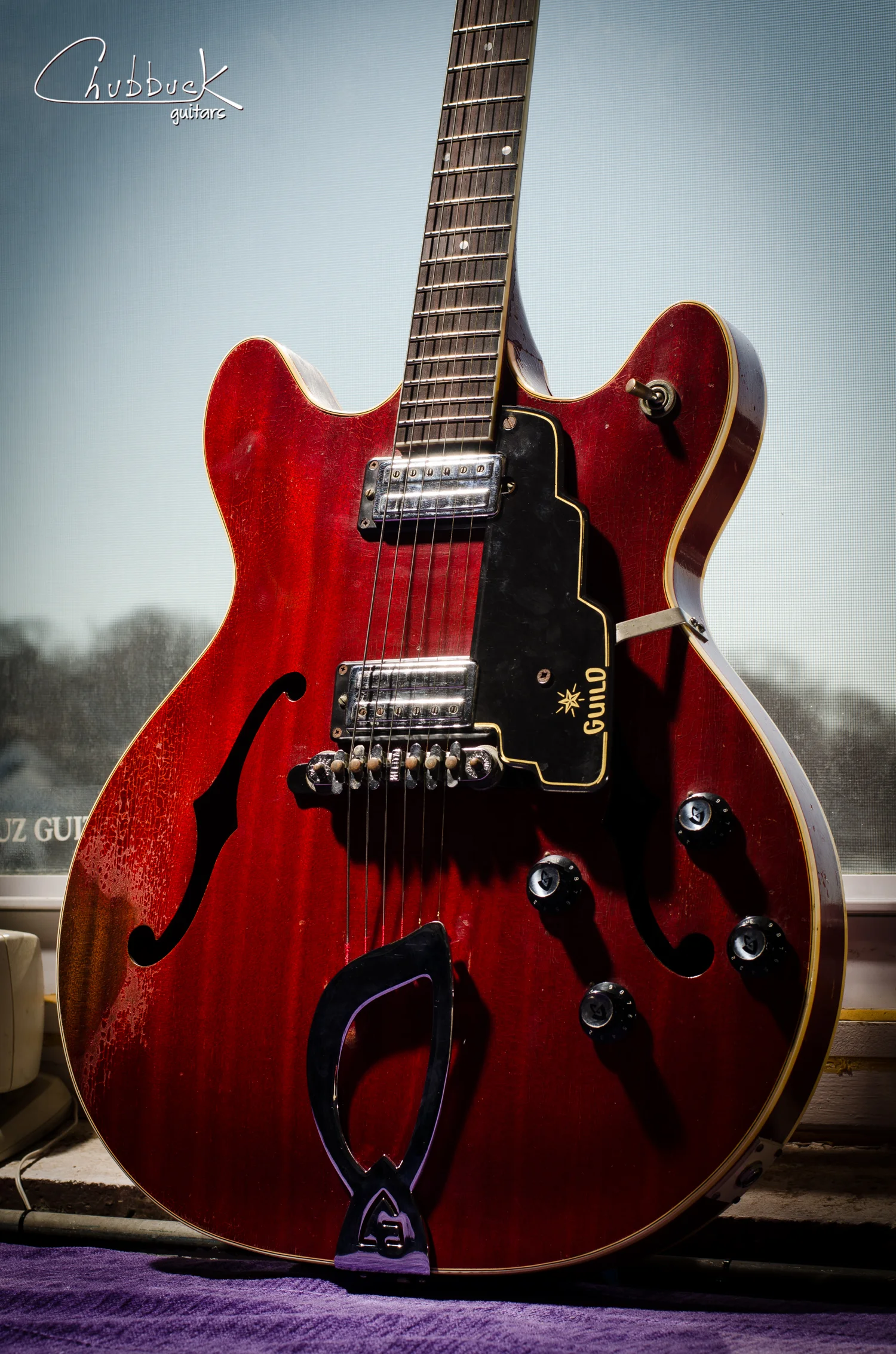 New frets & bone nut :: 1967 Guild Starfire IV [7.6 lbs]