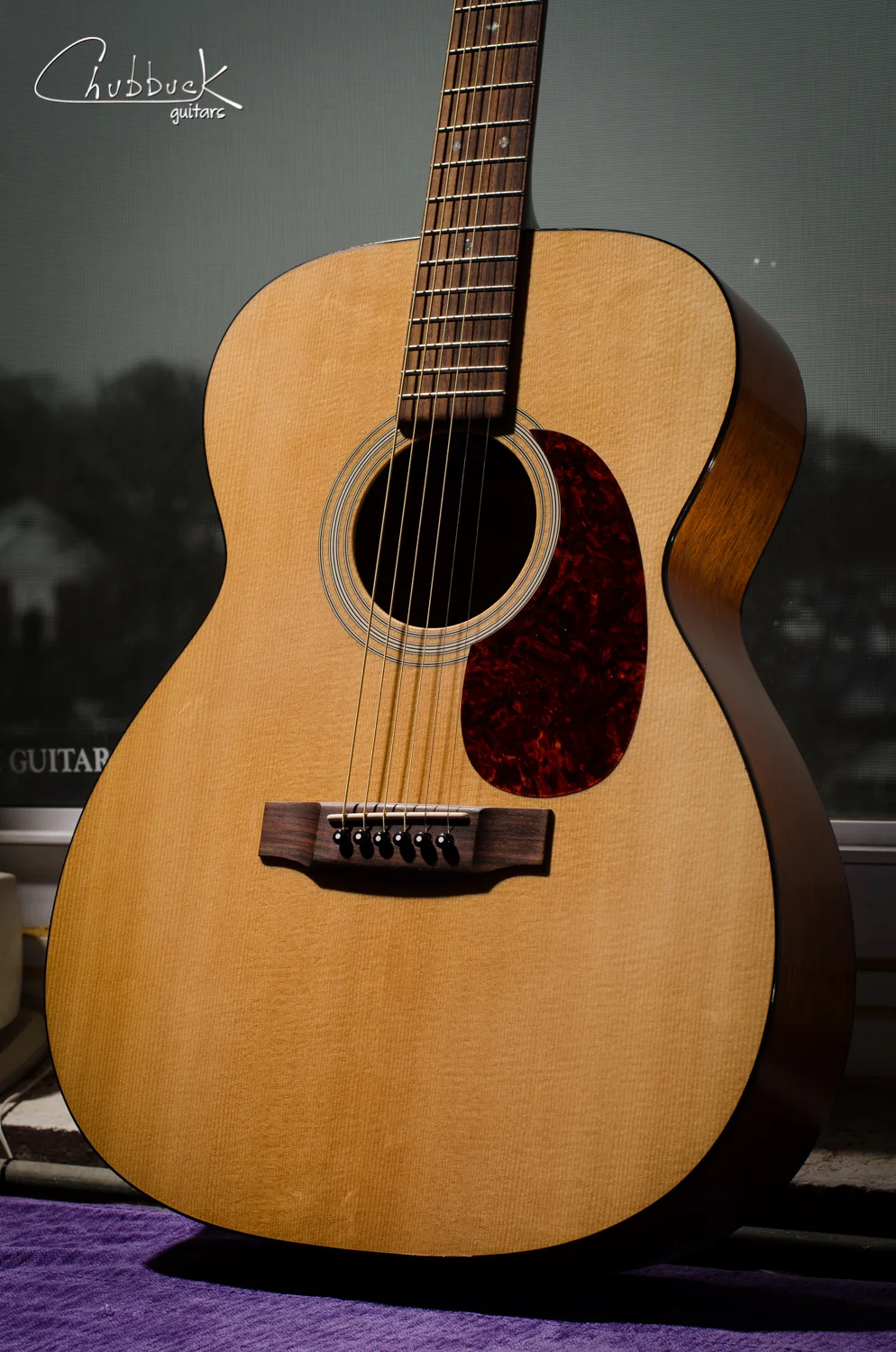 Dried out top crack & bridge re-glue :: 1993 Martin 000-16 [4.1 lbs]