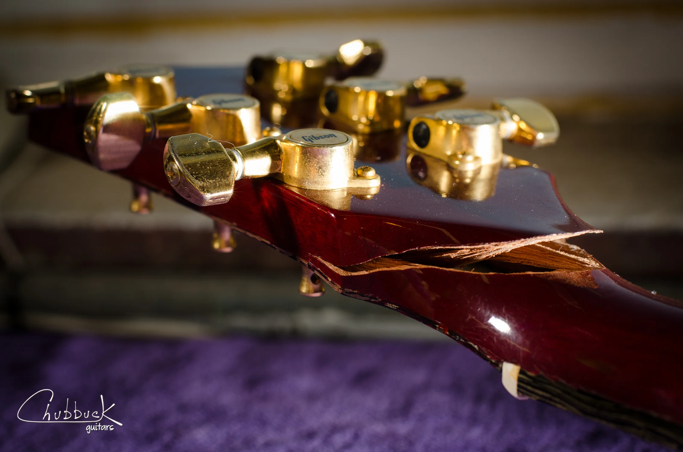 Another Gibson headstock break :: 1992 Gibson Les Paul