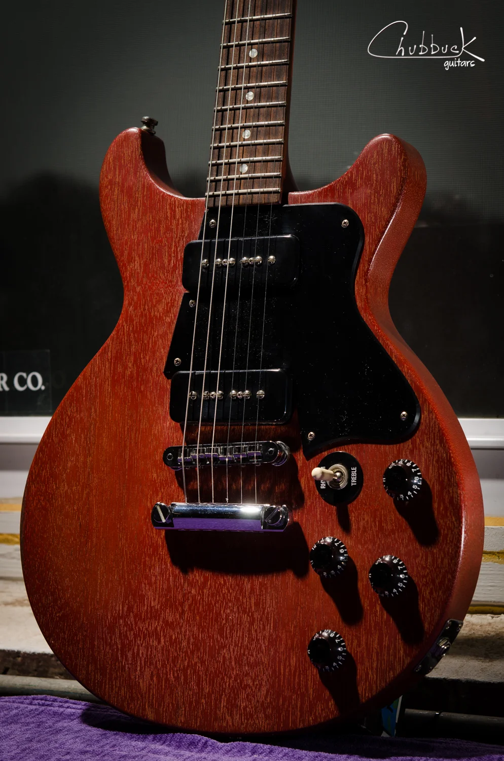 2003 Gibson Les Paul Double Cut Faded [7.0 lbs] :: headstock break