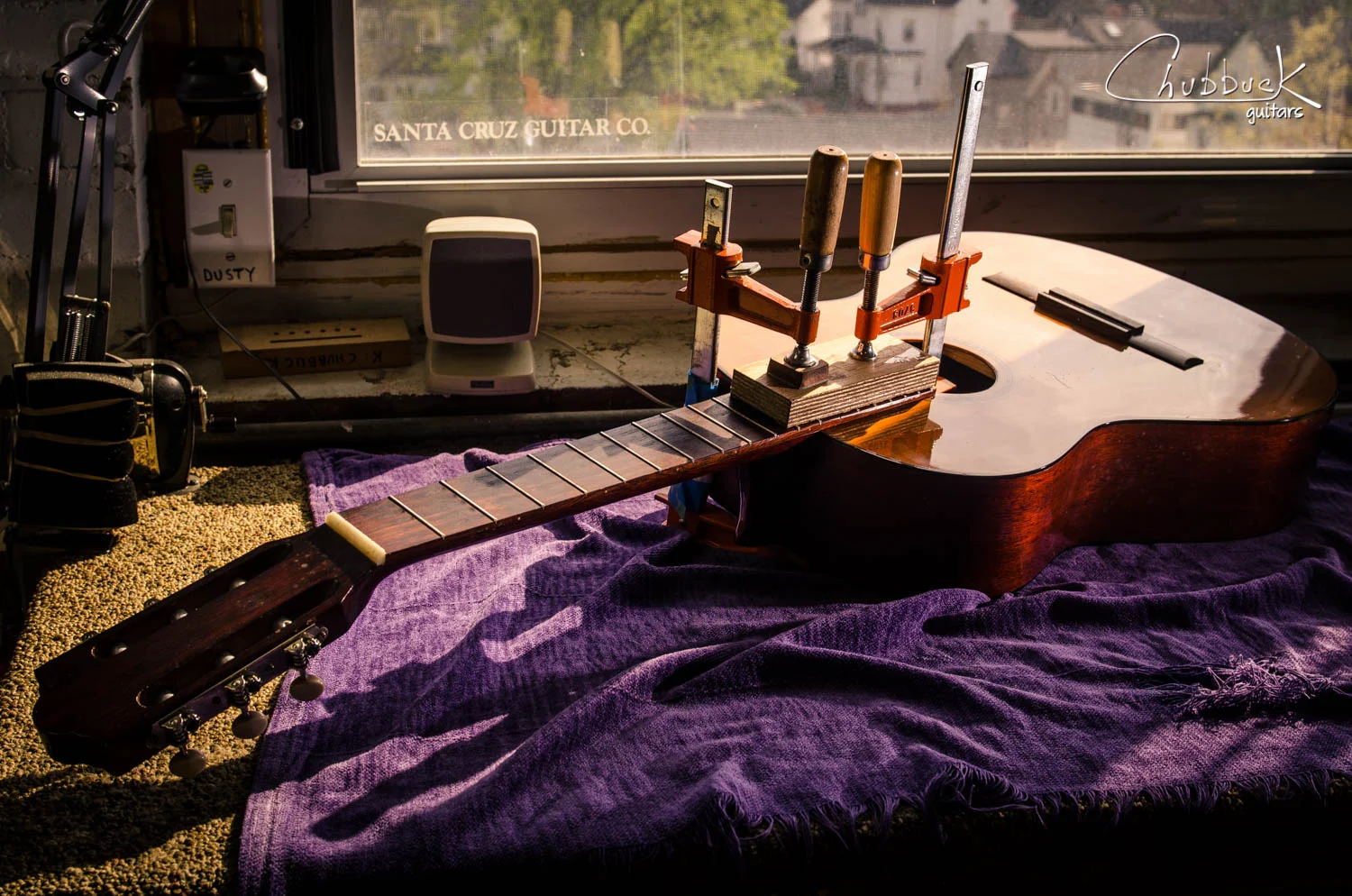 Neck reset final fit :: 1969 Guild Mark III