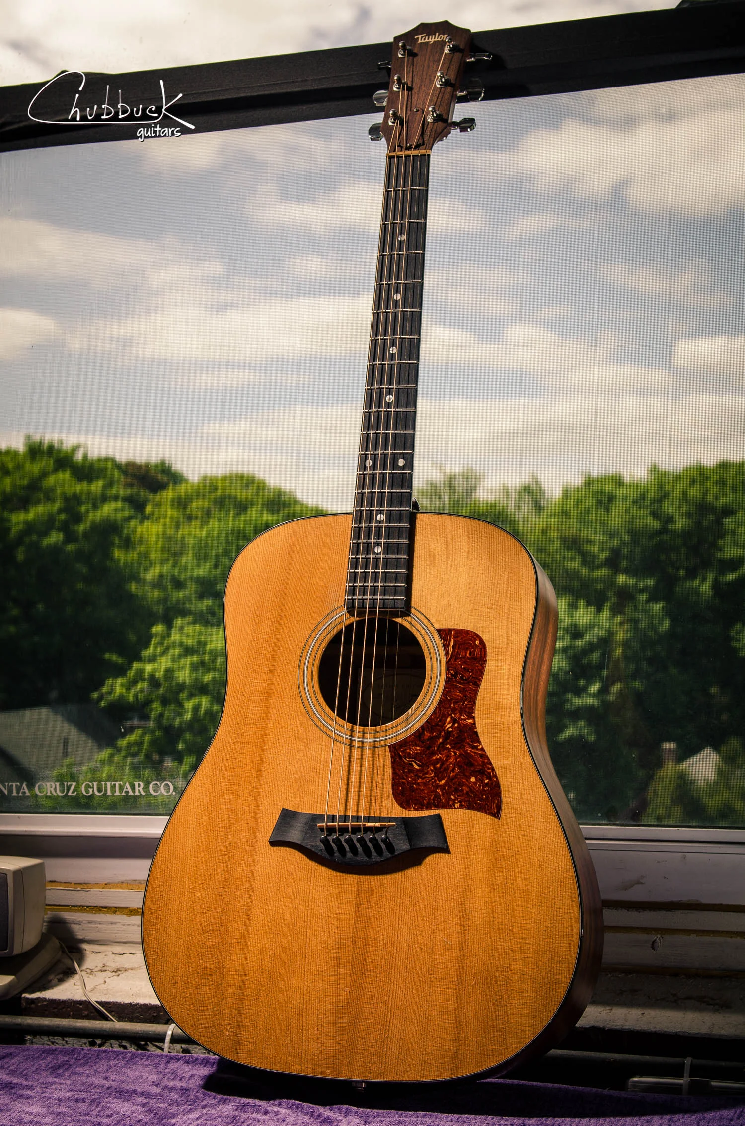 Bridge re-glue & back crack :: 2001 Taylor 310 [4.6 lbs]