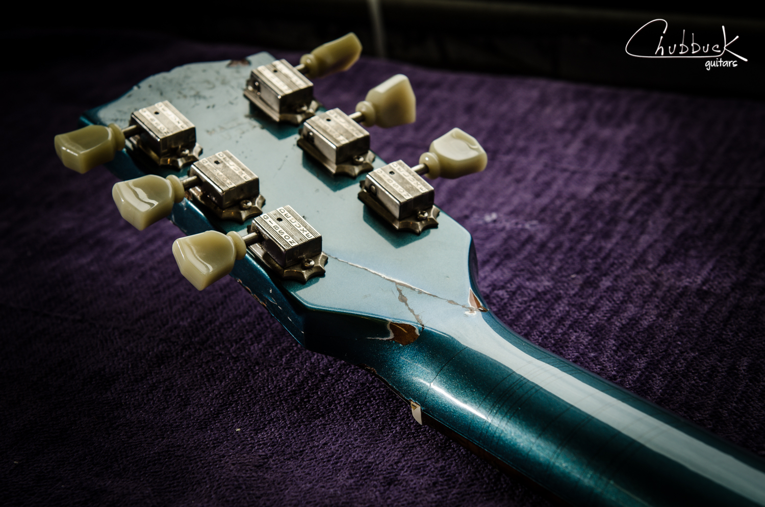 Third time's a charm (hopefully) on this battered headstock.