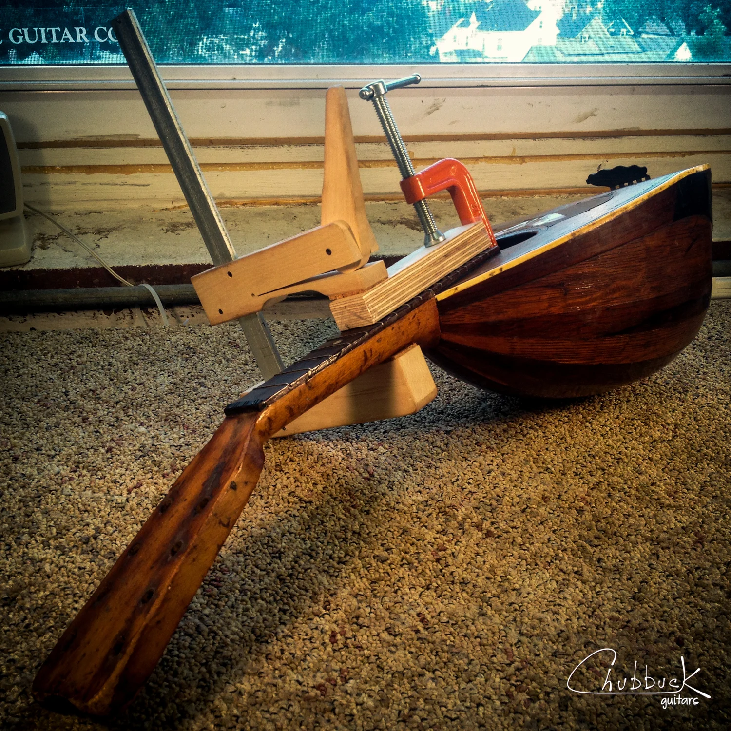 Neck glue-up :: Lyon & Healy bowl back mandolin