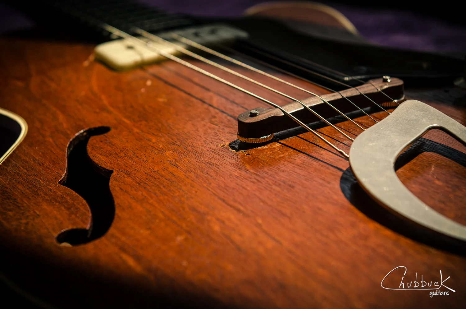 Custom bridge for an underset neck :: 1961 Guild M-65 3/4 CW [4.7 lbs]