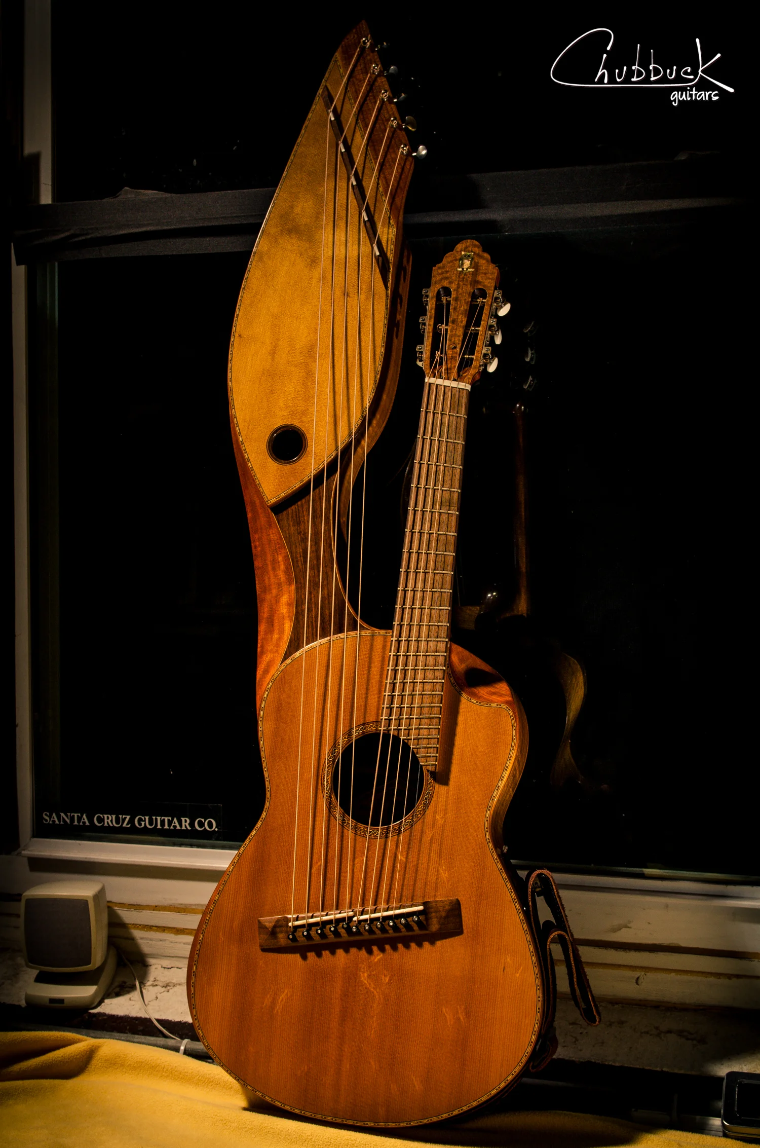 Tweaking Nuts :: 2010 Alan Carruth 11 String Harp Guitar