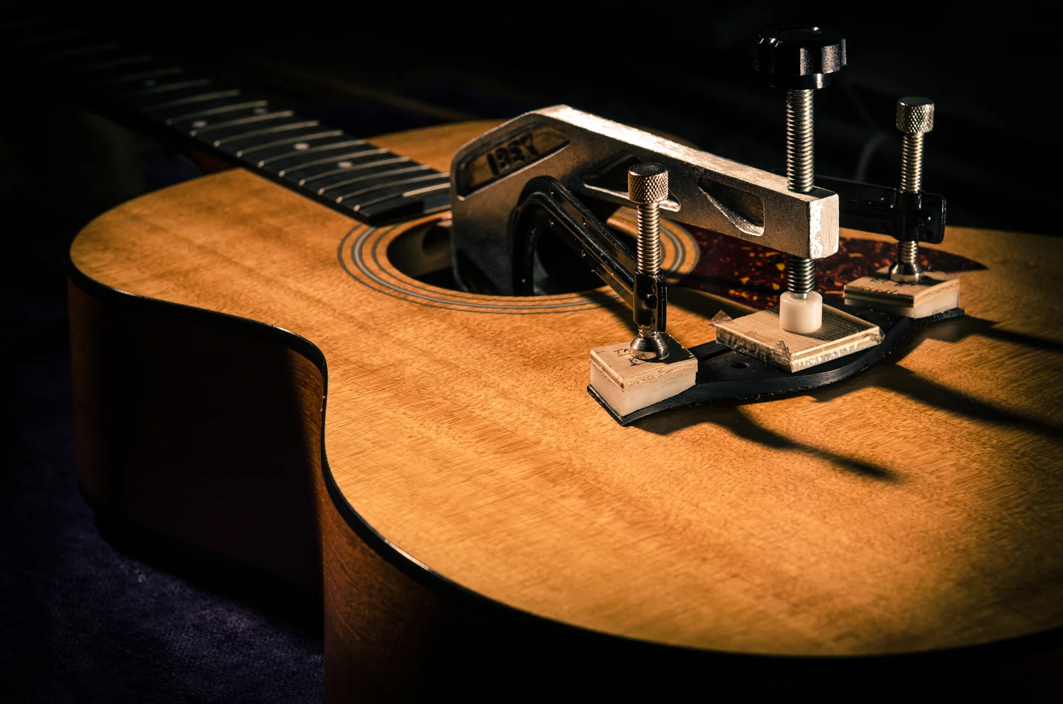 Bridge glue up :: 2003 Taylor 214