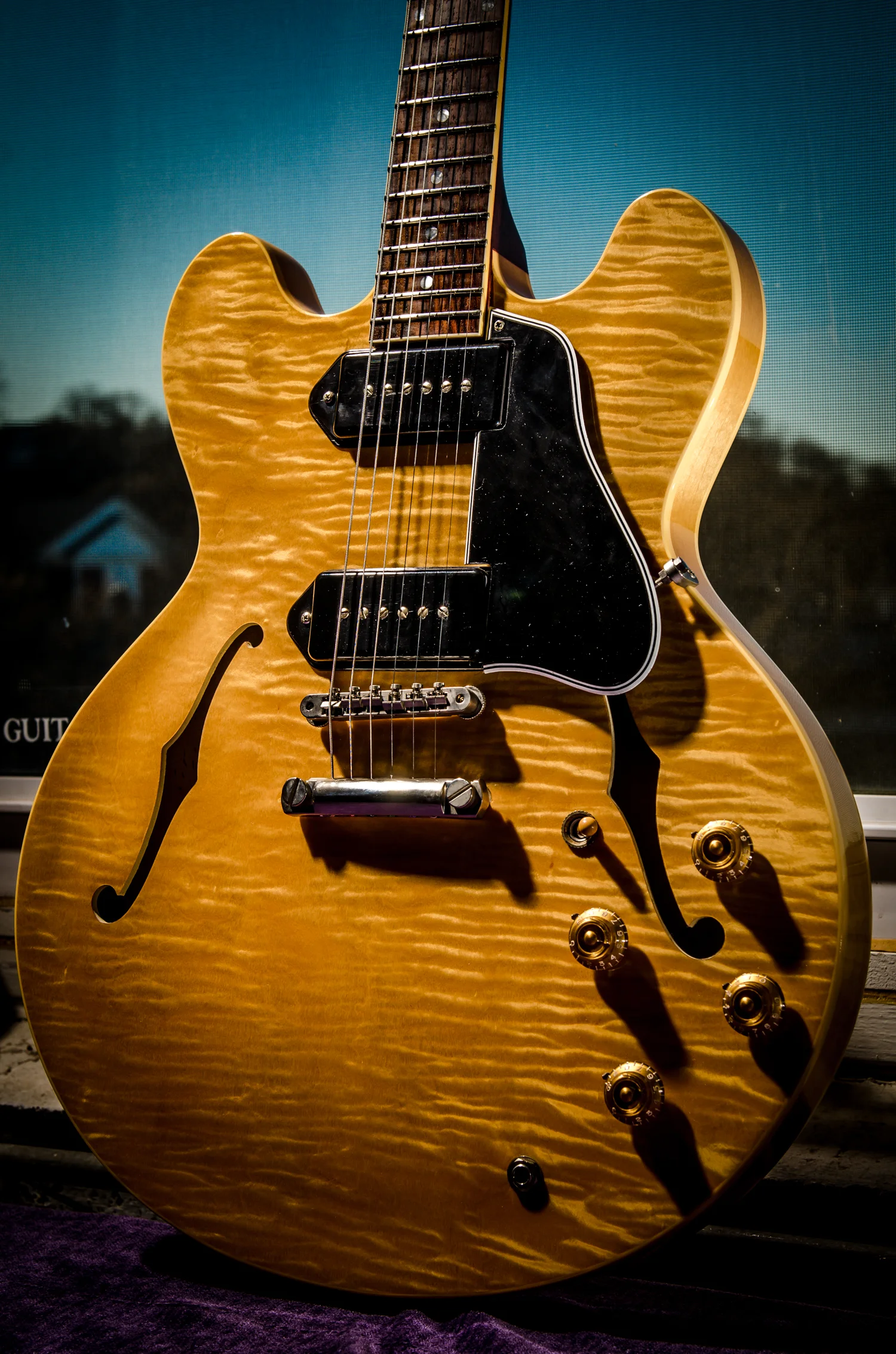 High nut :: Gibson Custom Shop ES-330 stoptail prototype [5.9 lbs]