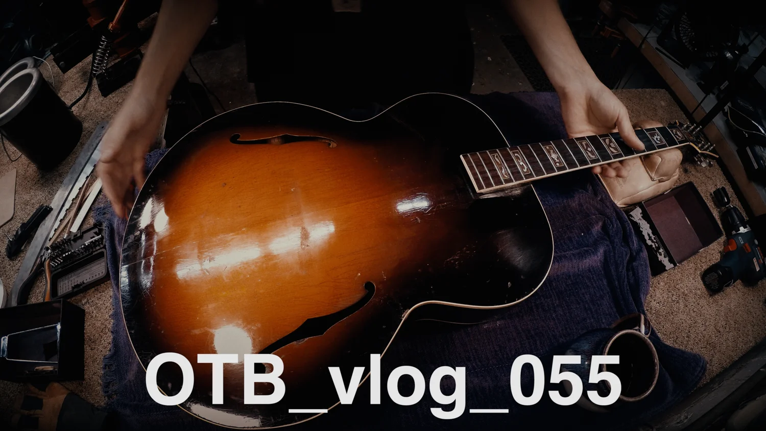 1939 Gibson L-7 refret prep :: OTB_vlog_055