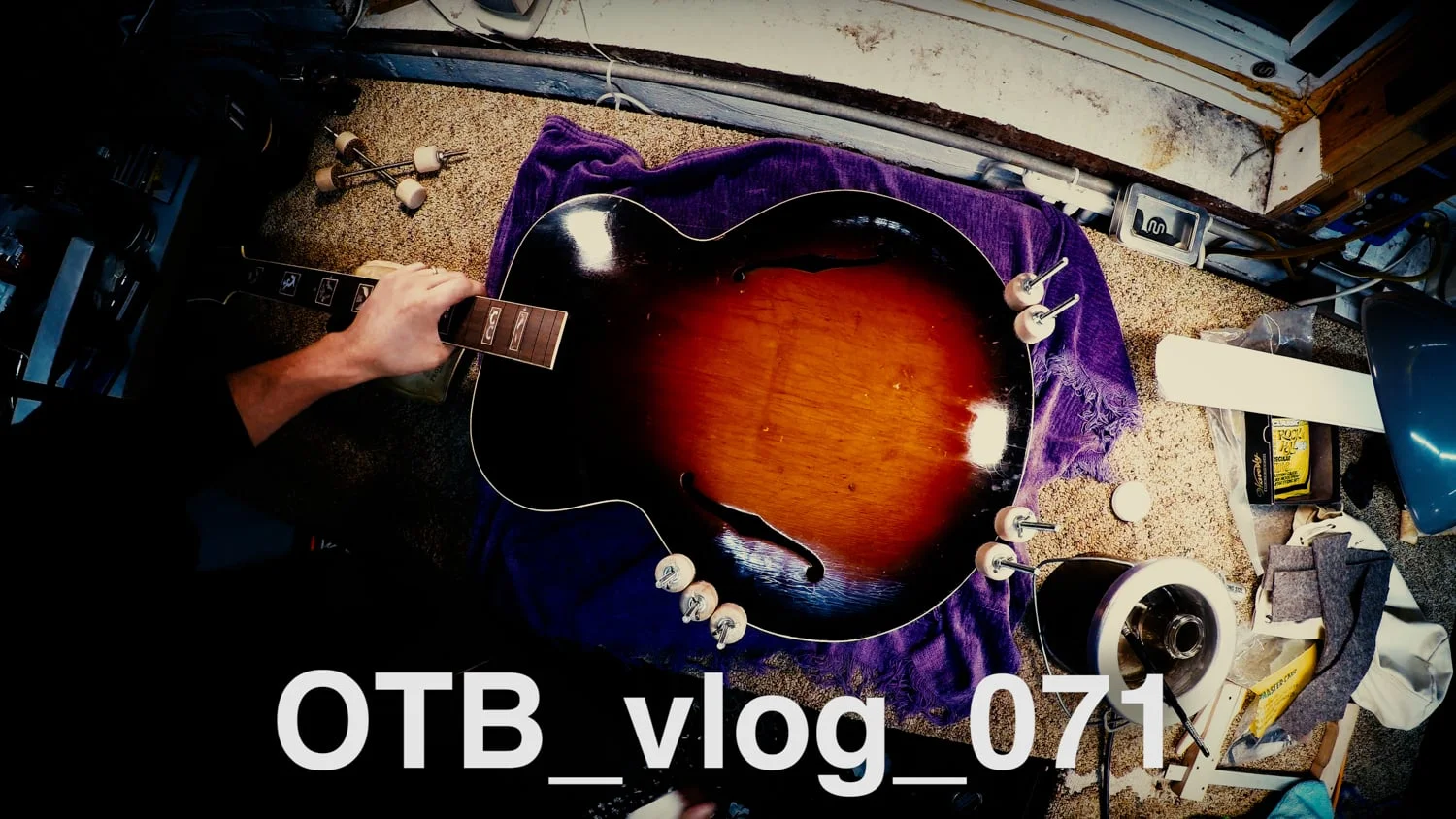 1939 Gibson L-7 side cracks :: OTB_vlog_071