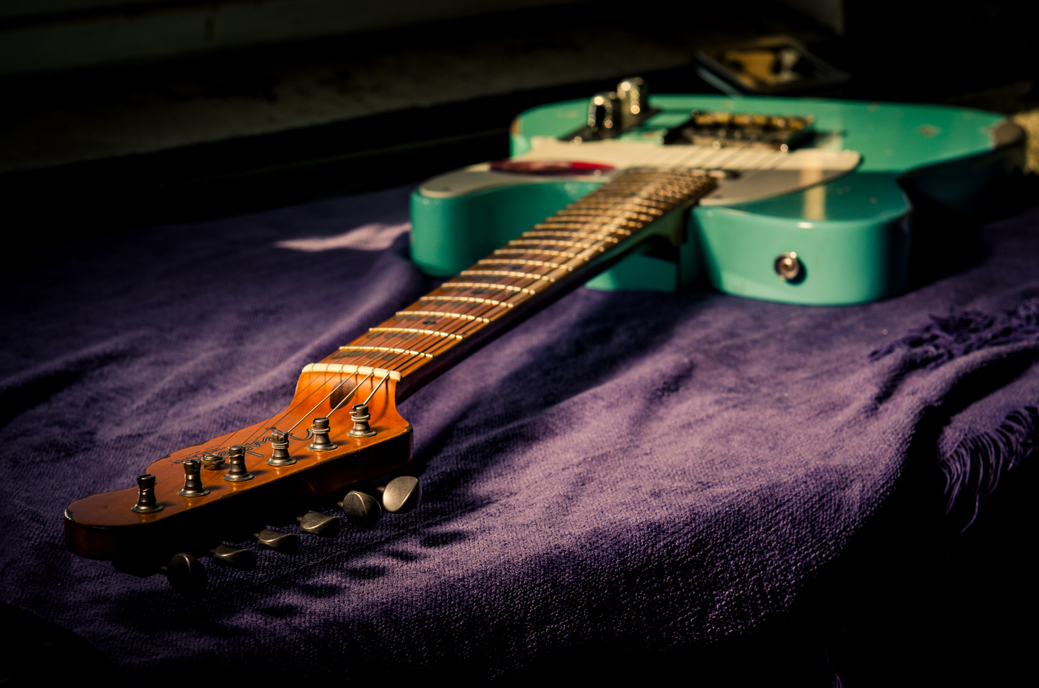 Fret ends & new tuners :: Relic Tele partscaster [7.4 lbs]