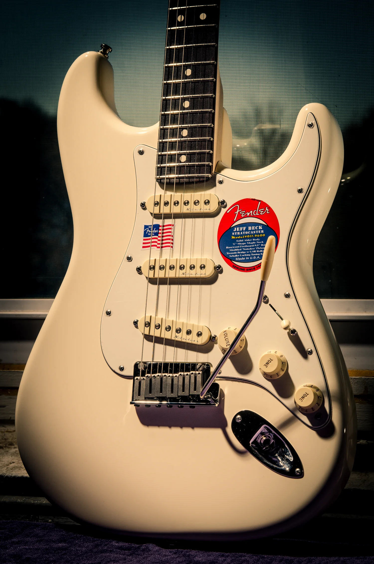 Floating bridge & roller nut shims :: 2015 Fender Jeff Beck Stratocaster [8.5 lbs]