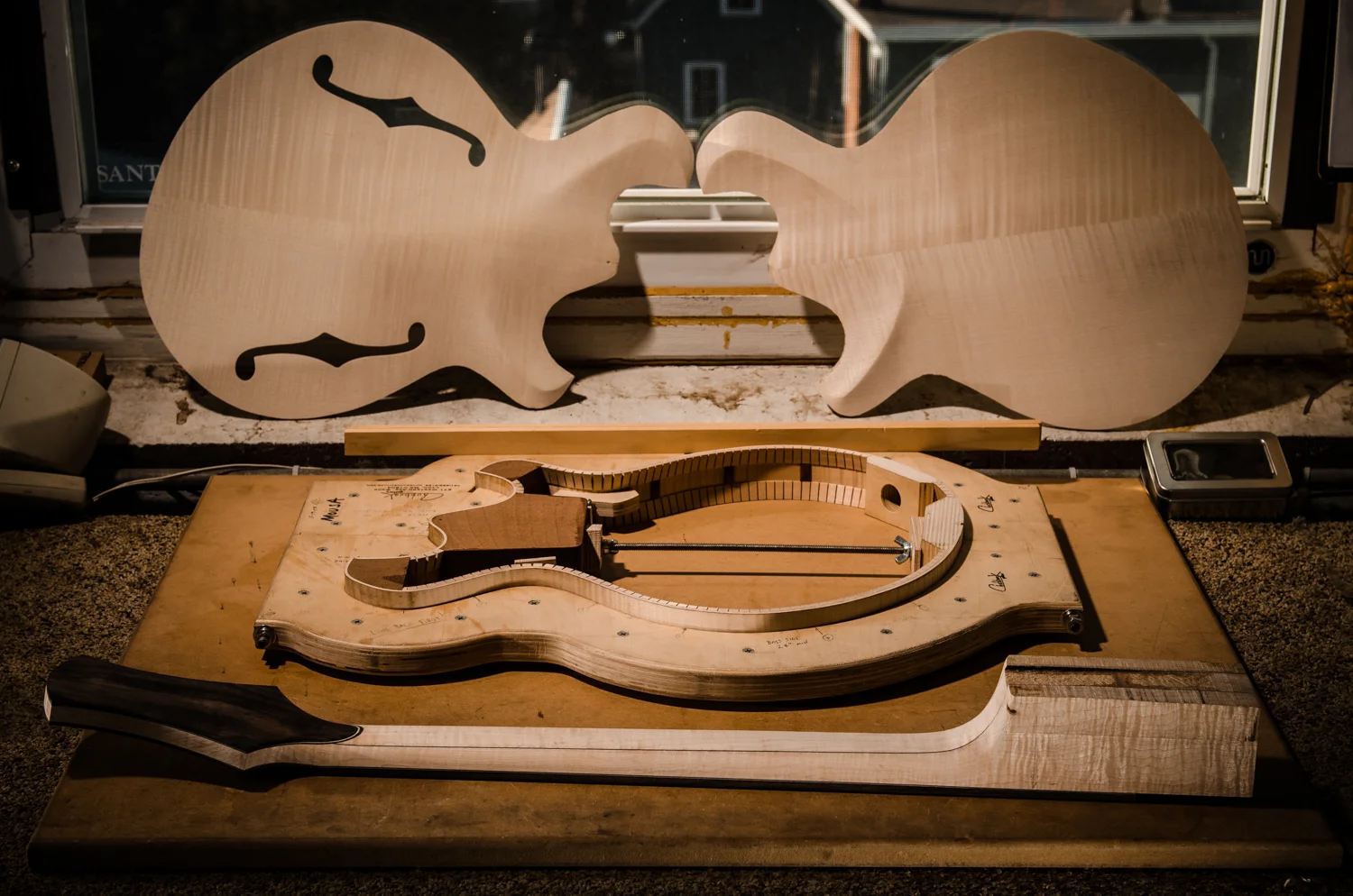 pre-body build :: Chubbuck Mousa 003 hollowbody