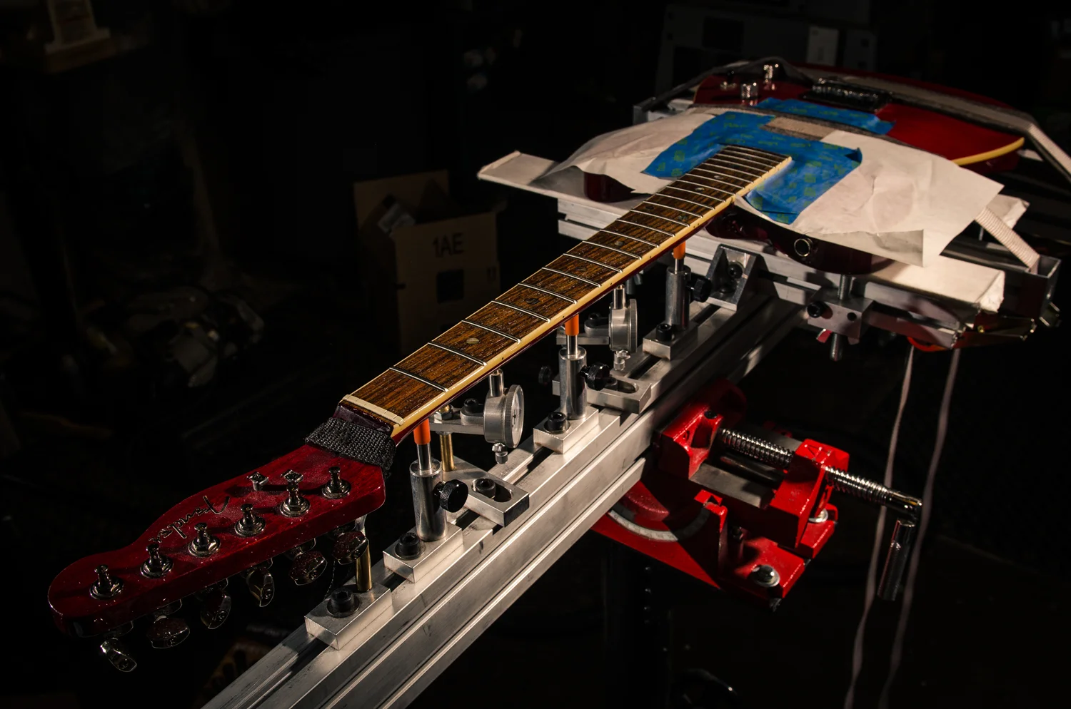 Fret level & recrown :: Fender Custom Telecaster HH