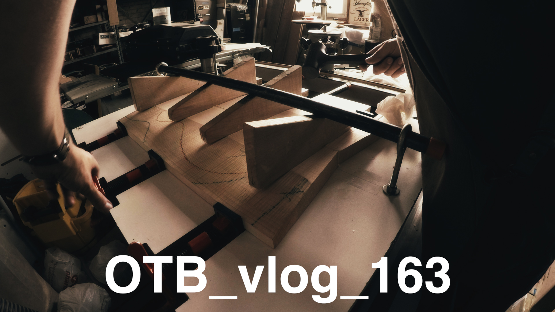 hollowbody back glue-up :: OTB_vlog_163