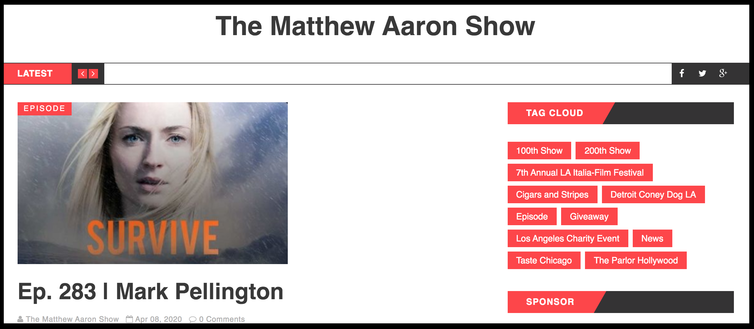 Matthew Aaron Podcast Ep.283 | Mark Pellington