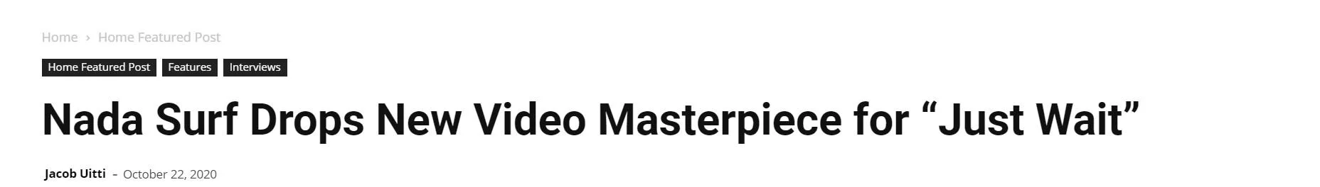 American Song Writer - Nada Surf