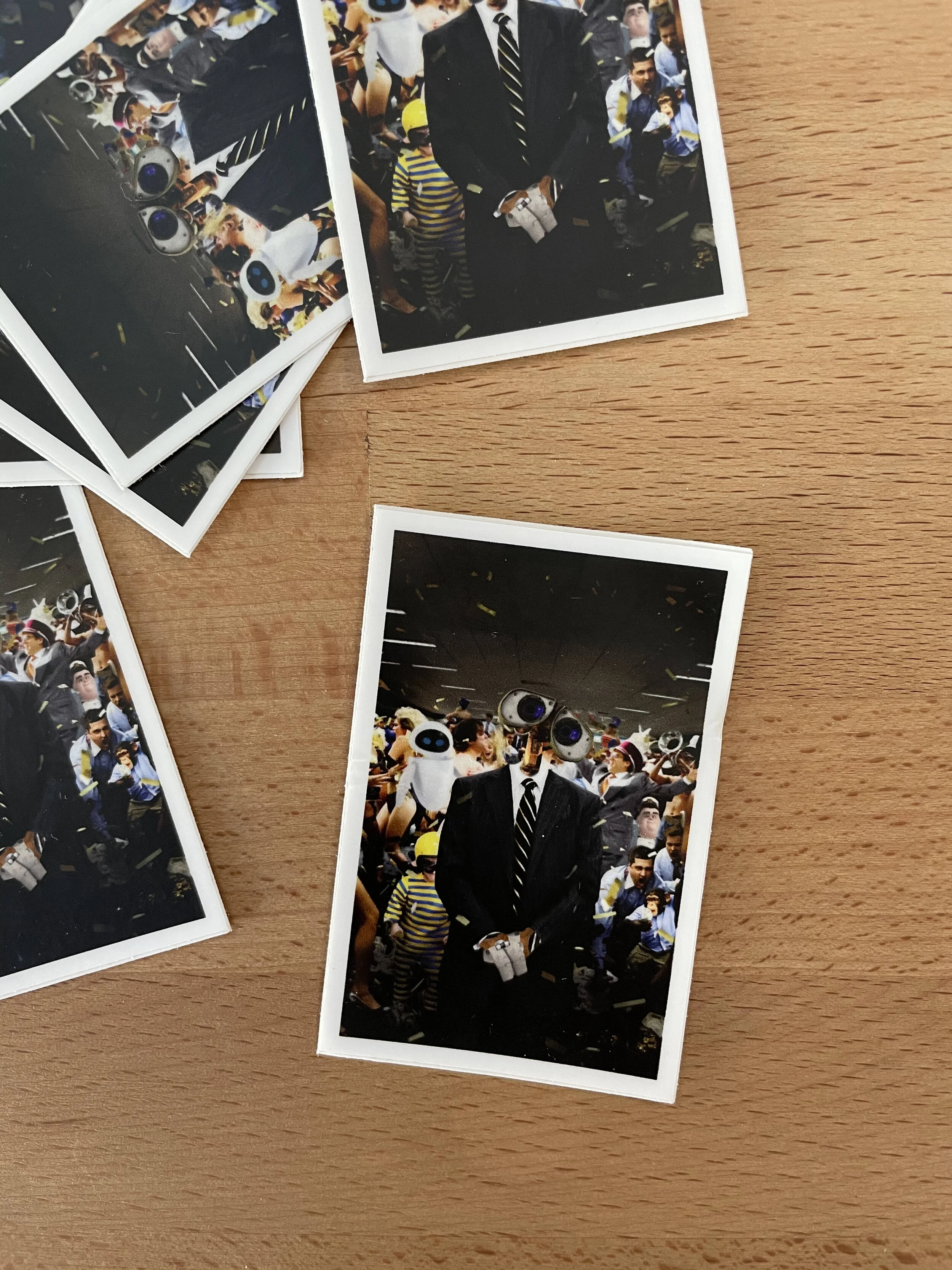 Wolf of Wall-E Street Stickers (VERY limited)