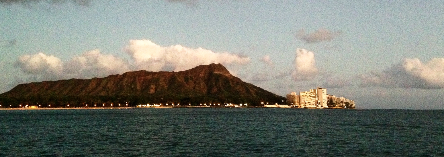 Diamond Head today as seen from a harbor cruise