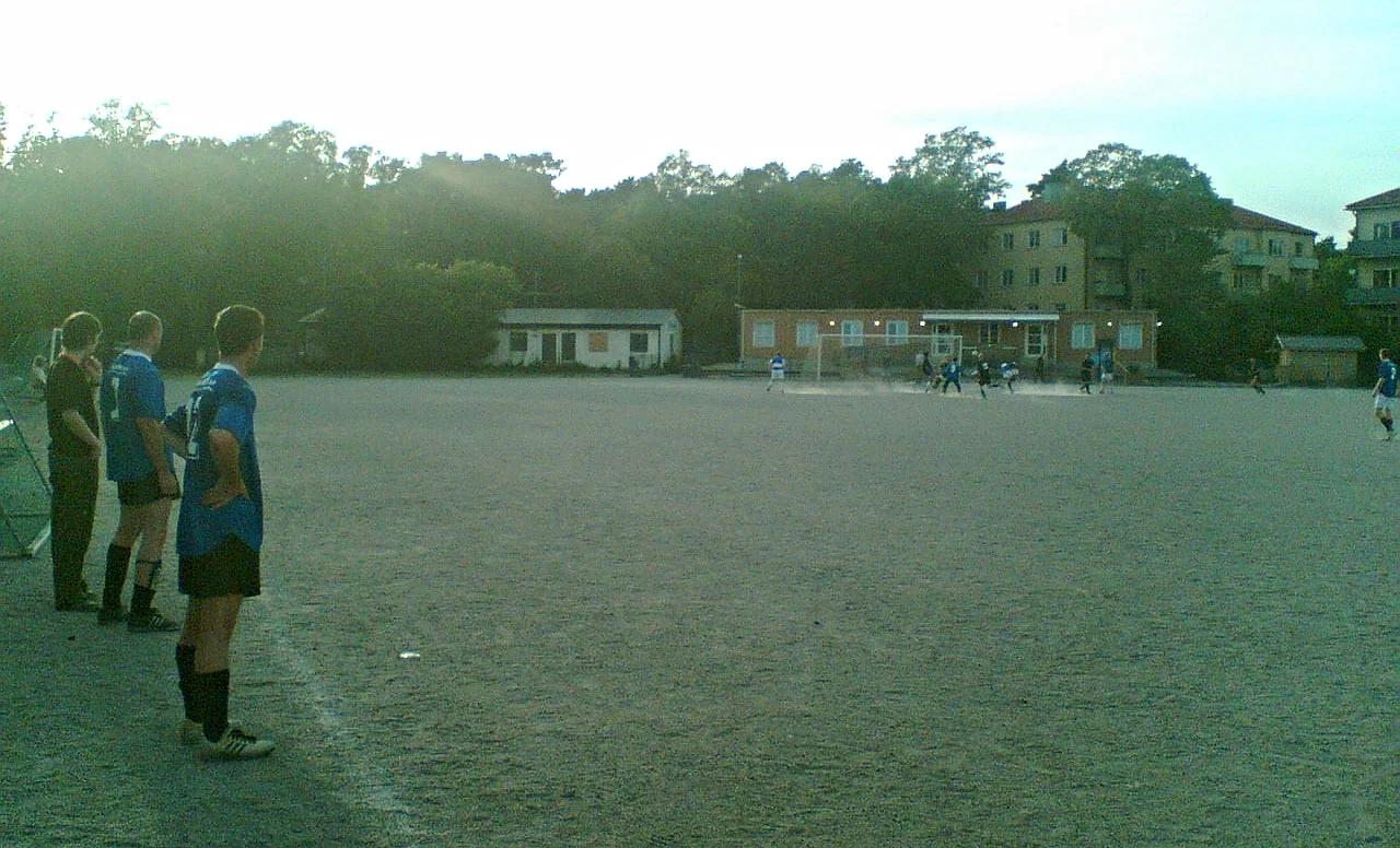Korpen, Stora Essinge IP, grus. Today it is an astro pitch.