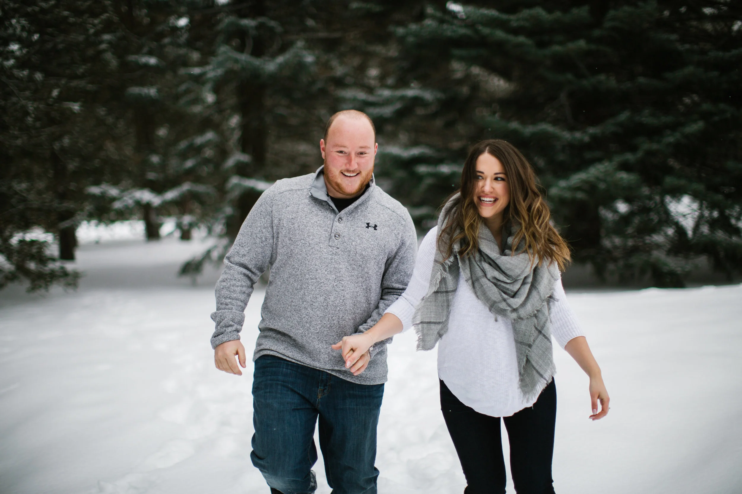 Ottawa Winter Engagement Session - Krista & Sean